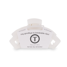 Load image into Gallery viewer, Open Coconut White Medium Hair Clip