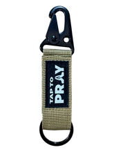 Load image into Gallery viewer, Tap To Pray™ - Tactical Carabiner Keychain: Tan