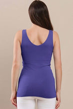 Load image into Gallery viewer, Reversible V or U Neckline Seamless Tank: White / OS
