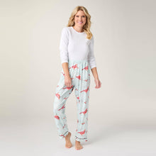 Load image into Gallery viewer, Dreamland Pants: Blush Santa / S/M