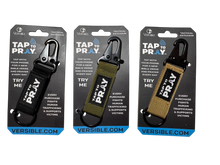 Load image into Gallery viewer, Tap To Pray™ - Tactical Carabiner Keychain: Tan