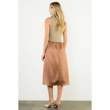 Load image into Gallery viewer, Sleeveless Mixed Media Maxi Dress: BLACK