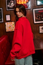 Load image into Gallery viewer, 'MERRY' Embroidered Mock Neck Sweatshirt