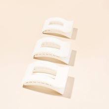 Load image into Gallery viewer, Flat Rectangle Hair Clip | Large | Coconut White