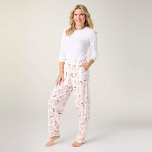 Load image into Gallery viewer, Dreamland Pants: Blush Santa / S/M