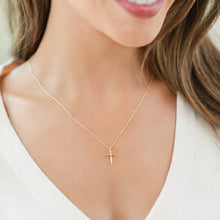 Load image into Gallery viewer, Petite Cross Necklace