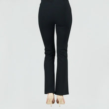 Load image into Gallery viewer, Clara Sunwoon Kick Front Slit Pant: Black