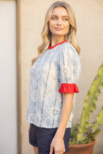 Load image into Gallery viewer, Sweet Blossom Eyelet Top
