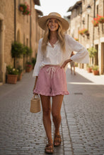 Load image into Gallery viewer, Checkered Ruffle Hem Shorts