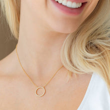 Load image into Gallery viewer, Open Pavé Circle Pendant