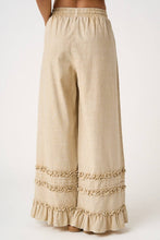 Load image into Gallery viewer, RUFFLE TRIM POCKET PANTS