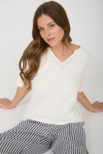 Load image into Gallery viewer, Everyday Ease Contrast Stitch Top