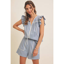 Load image into Gallery viewer, Seabreeze Embroidered Linen Shorts