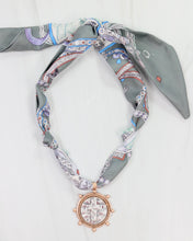 Load image into Gallery viewer, /Shilo Scarf Necklace with Cross Charm