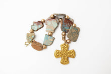 Load image into Gallery viewer, 18" Aqua Terra Jasper Nuggets with Kristin Cross