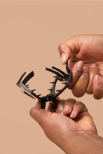 Load image into Gallery viewer, Open Jet Black Large Hair Clip