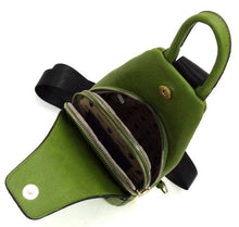 Load image into Gallery viewer, Vegan Leather Fashion Sling Backpack Bag: Brown