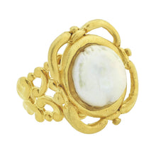 Load image into Gallery viewer, Handcast Gold Pearl Adjustable Ring-Susan Shaw