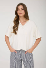 Load image into Gallery viewer, Everyday Ease Contrast Stitch Top