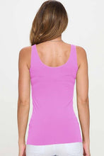 Load image into Gallery viewer, Reversible V or U Neckline Seamless Tank: White / OS