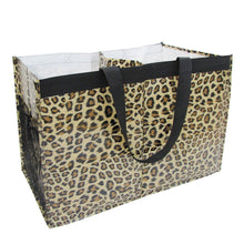 Load image into Gallery viewer, Cheetah 2 Section Daily Double Reusable Tote/Organizer