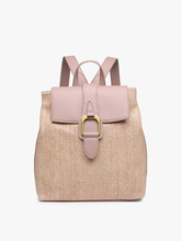 Load image into Gallery viewer, Avani Large Buckle Flapover Backpack | BP2265: Black