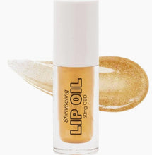 Load image into Gallery viewer, Moisturizing Lip Oil with CBD, Vitamin E - Shimmering Gold