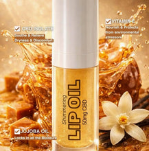 Load image into Gallery viewer, Moisturizing Lip Oil with CBD, Vitamin E - Shimmering Gold