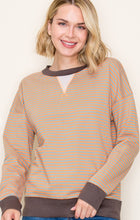 Load image into Gallery viewer, / Pinstriped Sweatshirt