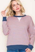 Load image into Gallery viewer, / Pinstriped Sweatshirt