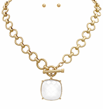 Load image into Gallery viewer, / Big Stone Pendant Necklace Set