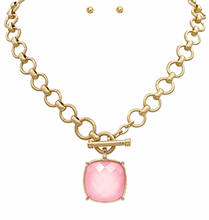 Load image into Gallery viewer, / Big Stone Pendant Necklace Set