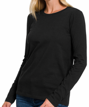 Load image into Gallery viewer, *Cotton Crew Neck long sleeve t-shirt