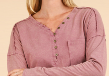 Load image into Gallery viewer, /Mineral Washed Cotton Comfy Knit Top