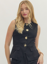 Load image into Gallery viewer, Coastal Charm Button Top