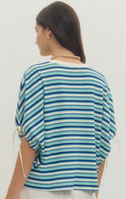 Load image into Gallery viewer, Ocean Breeze Stripe Tee