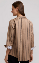 Load image into Gallery viewer, Foxcroft Agnes 34 Stripe Dot Shirt