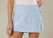 Load image into Gallery viewer, Bluebell Breeze Eyelet Skort