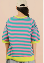 Load image into Gallery viewer, Candy Pop Stripe Knit Top