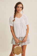 Load image into Gallery viewer, Sweet Grace Ruffle Cotton Blouse