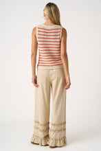 Load image into Gallery viewer, RUFFLE TRIM POCKET PANTS