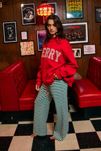 Load image into Gallery viewer, 'MERRY' Embroidered Mock Neck Sweatshirt
