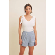 Load image into Gallery viewer, Seabreeze Embroidered Linen Shorts