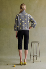 Load image into Gallery viewer, SOT1807 Polka-Dot Raglan Turtleneck Knit Pullover: H.GREY/BUTTER / M