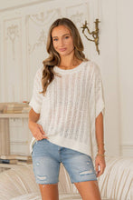 Load image into Gallery viewer, Relaxed Fit Dolman Sleeves Open Knit Top