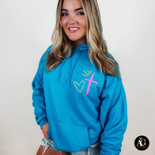 Load image into Gallery viewer, God's Got My Back Sweatshirt: Kelly Green / M / Sweatshirt