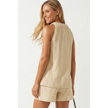 Load image into Gallery viewer, Neutral Luxe Contrast Stitch Top
