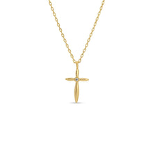 Load image into Gallery viewer, Petite Cross Necklace