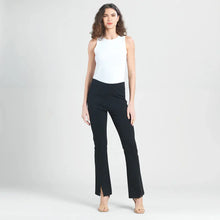 Load image into Gallery viewer, Clara Sunwoon Kick Front Slit Pant: Black