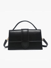 Load image into Gallery viewer, Capri Metallic Satchel – Crossbody Strap Bag | EH2570: Black